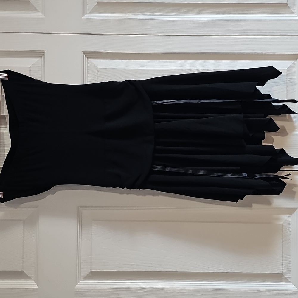 Ruby Rox Black Strapless Handkerchief Hem Dress S… - image 3